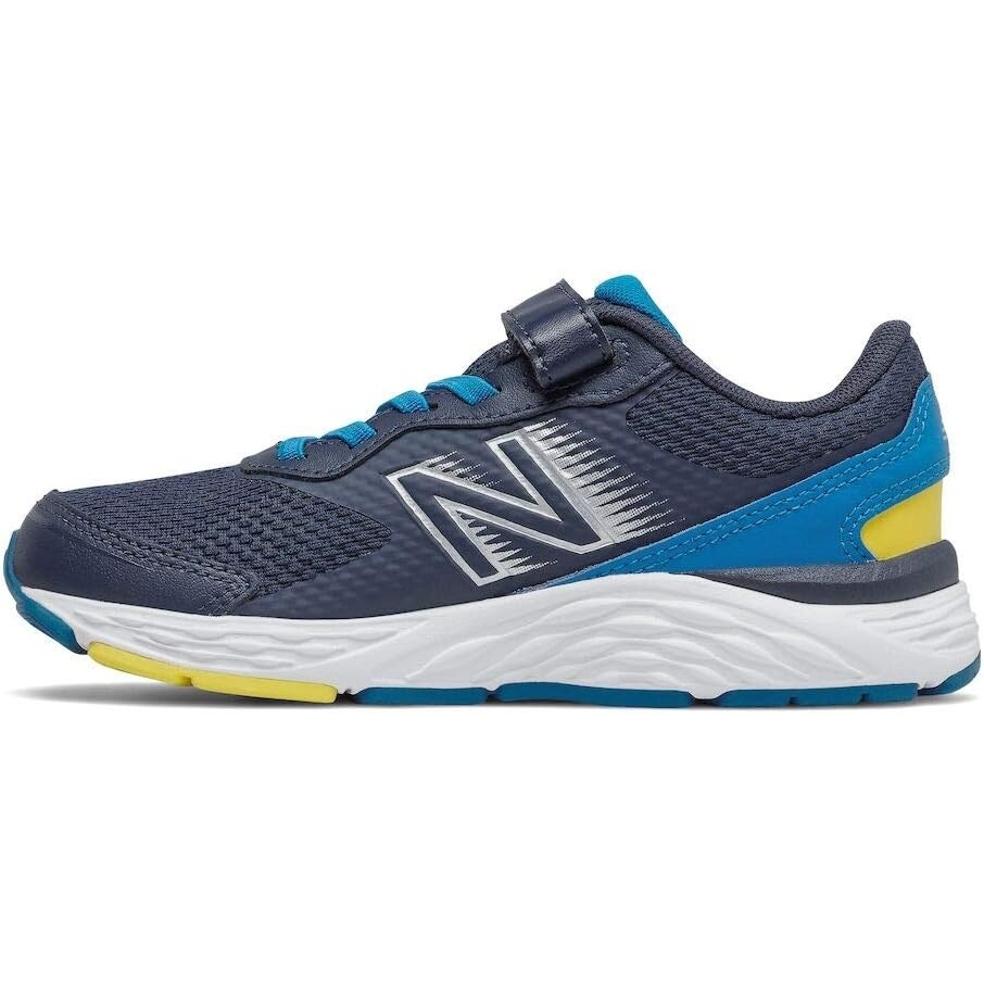 image:imageNew Balance Kids 680 V6 Hook and Loop Running ShoeNatural IndigoWaveCitra Yellow