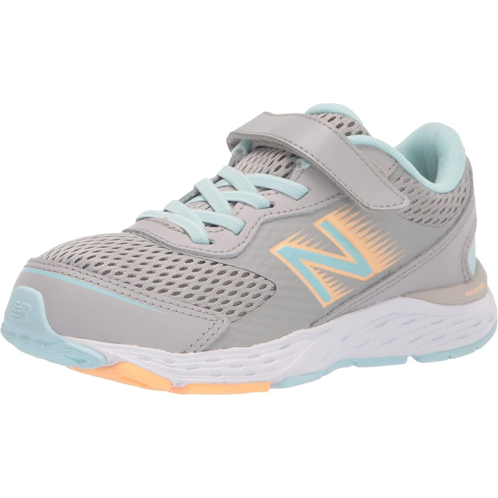 image:imageNew Balance Kids 680 V6 Hook and Loop Running ShoeRain CloudPale Blue ChillLight Mango