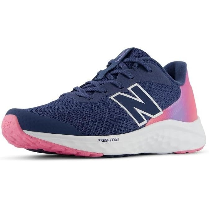 image:imageNew Balance Kids Arishi Lace Running Shoe Big KidVintage IndigoSignal Pink