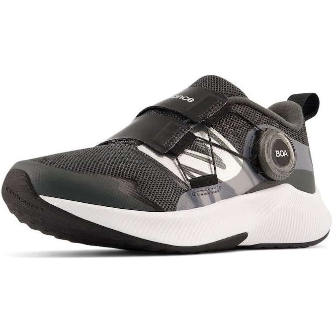 image:imageNew Balance Kids DynaSoft Reveal V4 Boa Running ShoeBlacktopBlackSilver Metallic