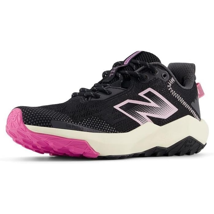 image:imageNew Balance Kids Dynasoft Nitrel V6 Laceup Running ShoeBlackReal Pink