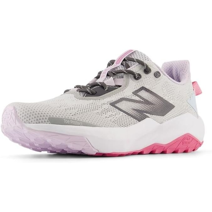image:imageNew Balance Kids Dynasoft Nitrel V6 Laceup Running ShoeGrey MatterReal PinkQuarry Blue