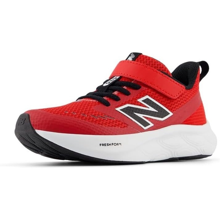 image:imageNew Balance Kids Fresh Foam 625 V1 Hook and Loop Road Running ShoesTrue RedBlackWhite
