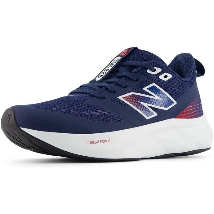 image:imageNew Balance Kids Fresh Foam 625 V1 Laceup Road Running ShoesNb NavyTeam Red