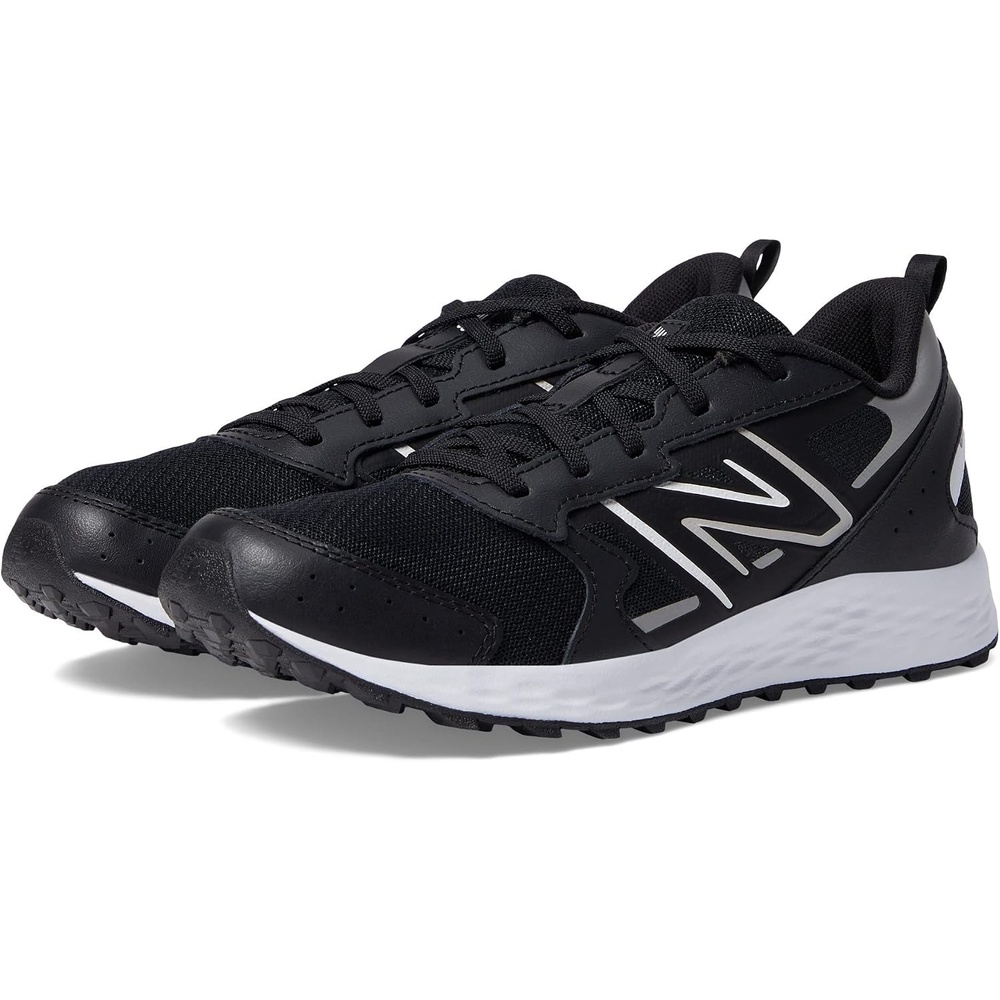 image:imageNew Balance Kids Fresh Foam 650 V1 Laceup Running ShoeBlackMetallic Silver