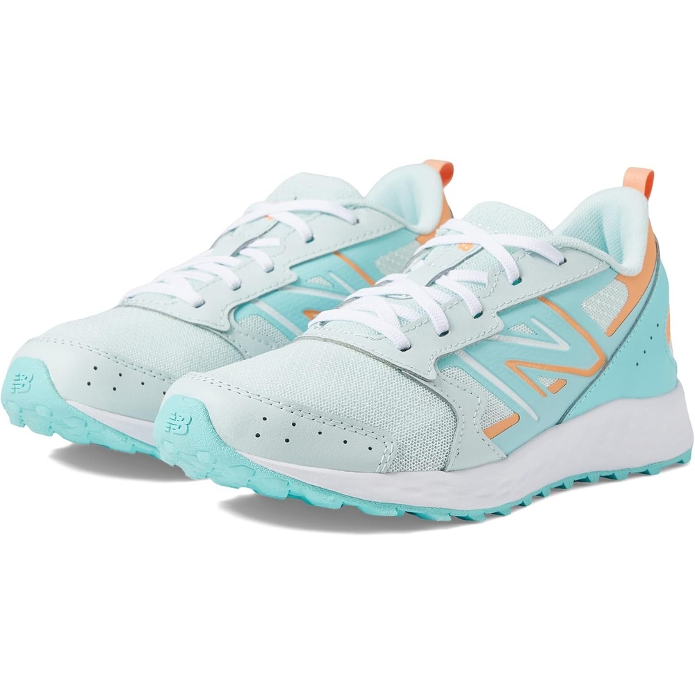 image:imageNew Balance Kids Fresh Foam 650 V1 Laceup Running ShoeLight SurfPeach Glaze