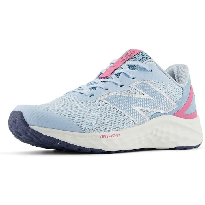 image:imageNew Balance Kids Fresh Foam Arishi V4 Running Shoe Little KidQuarry BlueReal PinkChrome Blue