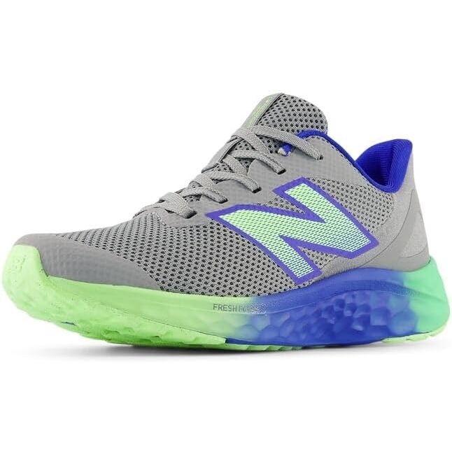 image:imageNew Balance Kids Fresh Foam Arishi V4 Running Shoe Little KidSlate GreyBlue GemstoneLime Leaf