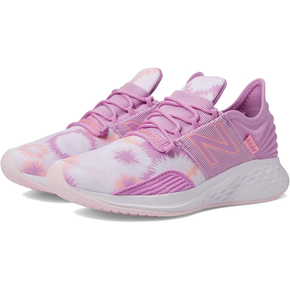 image:imageNew Balance Kids Fresh Foam Roav V1 Laceup Sneaker Road Running ShoesRaspberryGrapefruit