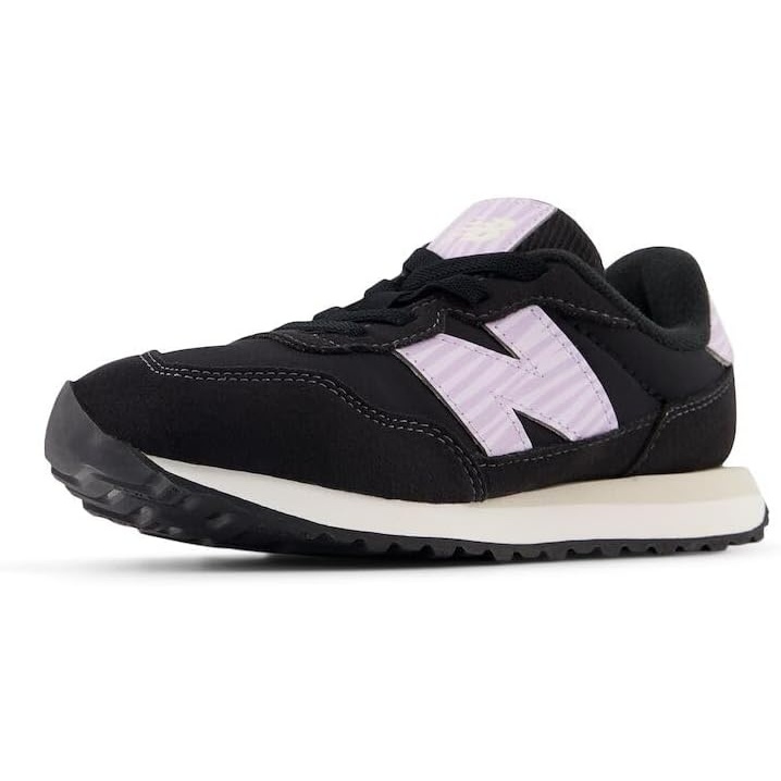 image:imageNew Balance Kids Kids 237 Bungee Lace Sneaker Casual ShoesBlackLilac Glo