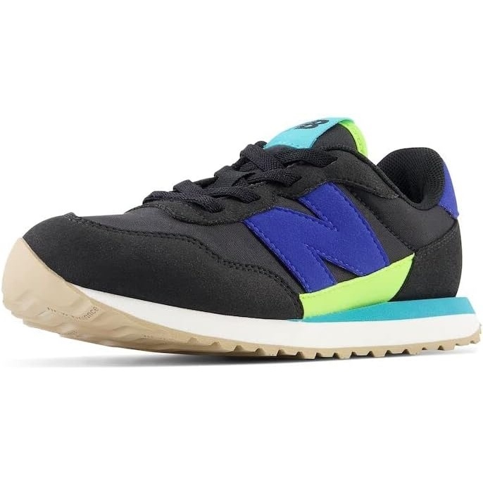 image:imageNew Balance Kids Kids 237 Bungee Lace Sneaker  Casual ShoesBlackMarine BlueThirty Watt