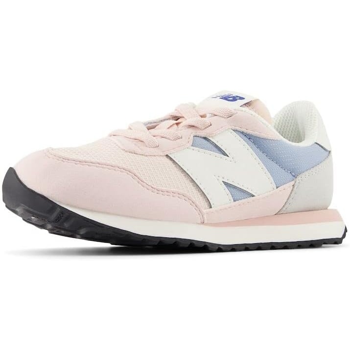image:imageNew Balance Kids Kids 237 Bungee Lace Sneaker  Casual ShoesQuartz PinkLight Arctic Grey