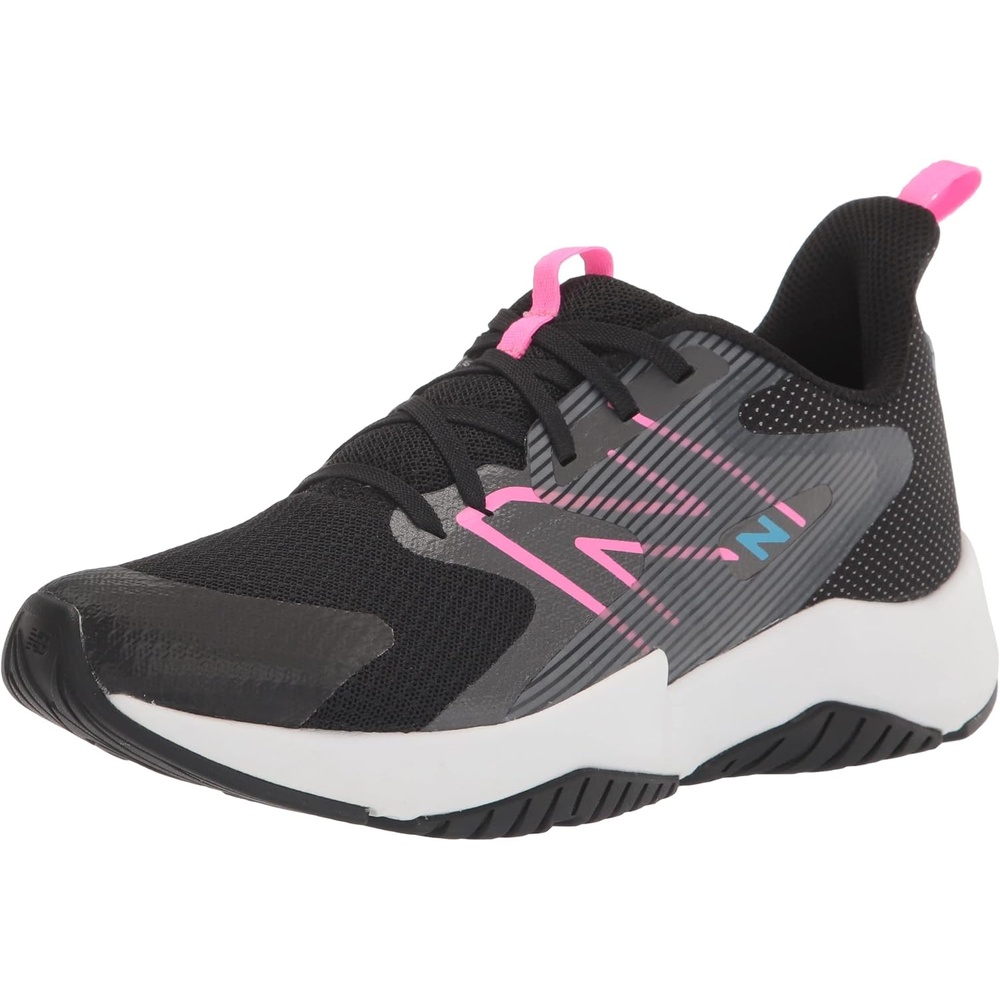 image:imageNew Balance Kids Rave Run V2 LaceUp Running Shoes Road Running ShoesBlackVibrant Pink