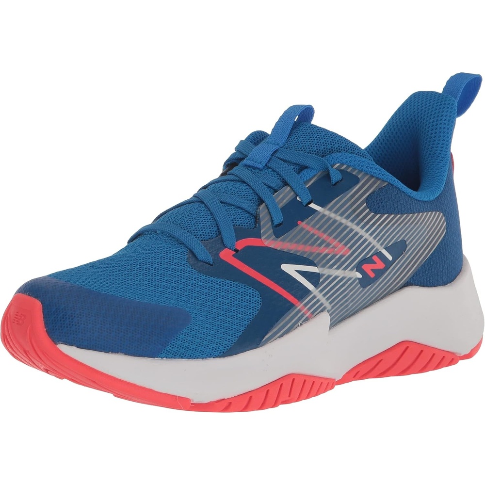 image:imageNew Balance Kids Rave Run V2 LaceUp Running Shoes Road Running ShoesSerene BlueBlue GrooveElectric Red