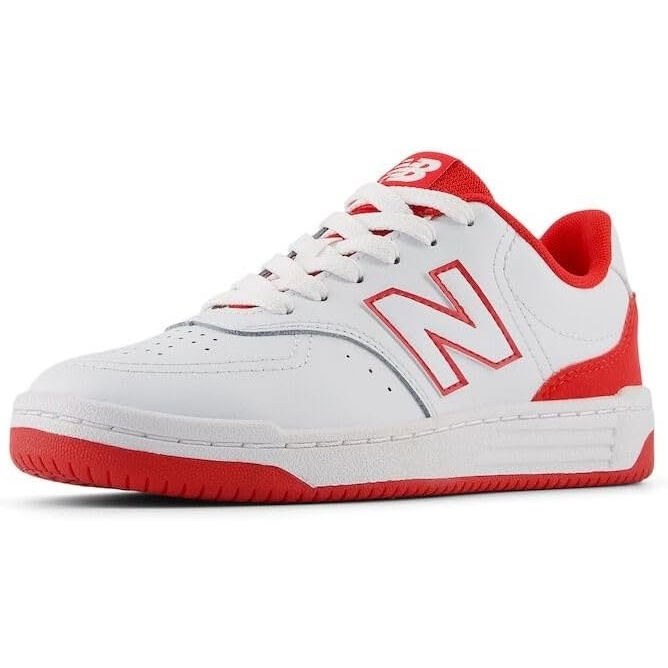 image:imageNew Balance UnisexChild Bb80 V1 Laceup SneakerWhiteTrue Red