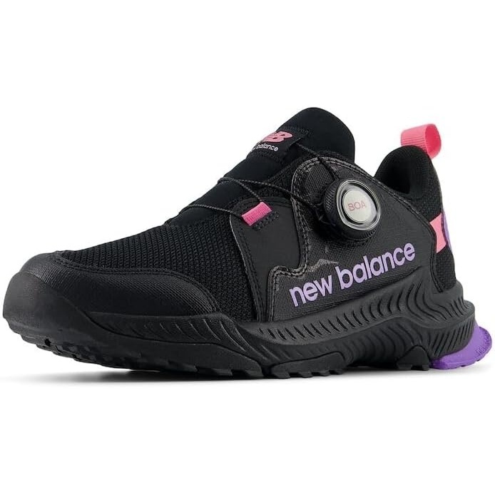 image:imageNew Balance UnisexChild Dynasoft Trail Magic V1 Boa Running ShoeBlackLilac GloReal Pink