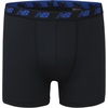 New Balance Boys’ 3.5″ Underwear, Performance Boxer Briefs (4 Pack)(Black/Team Royal/White/Magnet Print)