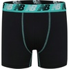 New Balance Boys’ 3.5″ Underwear, Performance Boxer Briefs (4 Pack)(Midnight Violet/Ice/Airy Teal/Black)