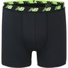 New Balance Boys’ 3.5″ Underwear, Performance Boxer Briefs (4 Pack)(White/Hi-lite/Black/Hi-lite Print)