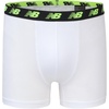 New Balance Boys’ 3.5″ Underwear, Performance Boxer Briefs (4 Pack)(White/Hi-lite/Black/Hi-lite Print)