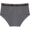 New Balance Boys’ Non-brushed Jersey Performance Wicking Cotton Brief Underwear (5 Pack)(Castlerock/Raincloud/Black/Raincloud/Black)