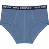 New Balance Boys’ Non-brushed Jersey Performance Wicking Cotton Brief Underwear (5 Pack)(Team Navy/Frosted Glass/Shoreline Blue/ Team Navy/Dark Shoreline Blue)