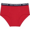 New Balance Boys’ Non-brushed Jersey Performance Wicking Cotton Brief Underwear (5 Pack)(Team Navy/Raincloud/Team Red/Graphite Heather/Team Navy)