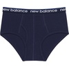 New Balance Boys’ Non-brushed Jersey Performance Wicking Cotton Brief Underwear (5 Pack)(Team Navy/Raincloud/Team Red/Graphite Heather/Team Navy)