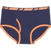 New Balance Boys’ Non-brushed Jersey Performance Wicking Cotton Brief Underwear (5 Pack)(Team Navy/White/Stripes/Ginger Orange/Shoes)