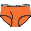 New Balance Boys’ Non-brushed Jersey Performance Wicking Cotton Brief Underwear (5 Pack)(Team Navy/White/Stripes/Ginger Orange/Shoes)