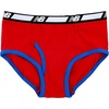 New Balance Boys’ Non-brushed Jersey Performance Wicking Cotton Brief Underwear (5 Pack)(Team Royal/Shoes Red/Team Red/Stripes/White)