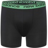 New Balance Boys’ Non-brushed Jersey Sport Performance Wicking Boxer Briefs Underwear (Multi Pack)(Black/Black/Black/Black/Black (Electric Sky))
