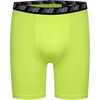 New Balance Boys’ Non-brushed Jersey Sport Performance Wicking Boxer Briefs Underwear (Multi Pack)(Black/Hi-lite/Steel)