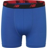 New Balance Boys’ Tagless Moisture Wicking Breathable Boxer Briefs Underwear (2 Performance/2 Mesh)(Team Red/Black/Team Royal/Dark Arctic Grey)
