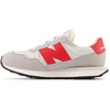 New Balance Kids 237 V1 Lace-up Sneaker(Concrete/True Red)