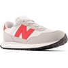 New Balance Kids 237 V1 Lace-up Sneaker(Concrete/True Red)