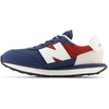 New Balance Kids 237 V1 Lace-up Sneaker(Nb Navy/Brick Red/White)