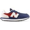 New Balance Kids 237 V1 Lace-up Sneaker(Nb Navy/Brick Red/White)