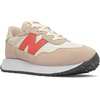 New Balance Kids 237 V1 Lace-up Sneaker(Oyster Pink/Mars Red)