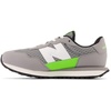 New Balance Kids 237 V1 Lace-up Sneaker(Shadow Grey/Pixel Green)