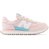 New Balance Kids 237 V1 Lace-up Sneaker(Shell Pink/Sea Salt/Blue)