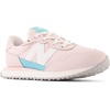 New Balance Kids 237 V1 Lace-up Sneaker(Shell Pink/Sea Salt/Blue)