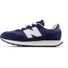 New Balance Kids 237 V1 Lace-up Sneaker(White/Nb Navy)