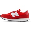 New Balance Kids 237 V1 Lace-up Sneaker(White/True Red)