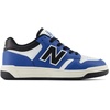New Balance Kids 480 V1 Lace-up Sneaker(Blue Agate/White)