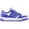 New Balance Kids 480 V1 Lace-up Sneaker(Marine Blue/White)