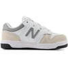New Balance Kids 480 V1 Lace-up Sneaker(Nb 103 White/Slate Grey)