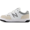 New Balance Kids 480 V1 Lace-up Sneaker(Nb 103 White/Slate Grey)