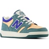 New Balance Kids 480 V1 Lace-up Sneaker(New Spruce/Peach Blossom/Team Royal)