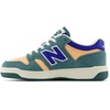 New Balance Kids 480 V1 Lace-up Sneaker(New Spruce/Peach Blossom/Team Royal)